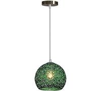 GGYTMQL Lampadario in Stile Industriale, lampadario in Alluminio, lampadario del Paralume sferico, Camera da Letto a soppalco dell'isola della Cucina, Colore Champagne (Blu)