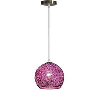 GGYTMQL Lampadario in Stile Industriale, lampadario in Alluminio, lampadario del Paralume sferico, Camera da Letto a soppalco dell'isola della Cucina, Colore Champagne (Blu)