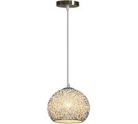 GGYTMQL Lampadario in Stile Industriale, lampadario in Alluminio, lampadario del Paralume sferico, Camera da Letto a soppalco dell'isola della Cucina, Colore Champagne (Blu)