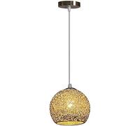 GGYTMQL Lampadario in Stile Industriale, lampadario in Alluminio, lampadario del Paralume sferico, Camera da Letto a soppalco dell'isola della Cucina, Colore Champagne (Blu)