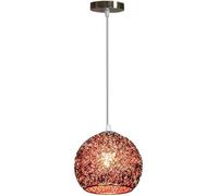 GGYTMQL Lampadario in Stile Industriale, lampadario in Alluminio, lampadario del Paralume sferico, Camera da Letto a soppalco dell'isola della Cucina, Colore Champagne (Blu)