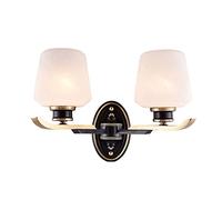 GGYTMQL Lampade da Parete in Vetro + Rame da Vetro Vintage E27 Accoglienza da Parete a 1 Illumina