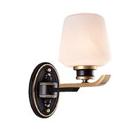 GGYTMQL Lampade da Parete in Vetro + Rame da Vetro Vintage E27 Accoglienza da Parete a 1 Illumina