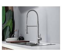GGYTMQL Lavandino del lavandino, Rubinetto da Bagno in Oro di Lusso 3 Pezzi, 2 Manici per la casa miglioramento della casa tocchi di Bellezza di Bellezza, Oro (Nichel Spazzolato)