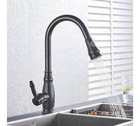 GGYTMQL Lavandino del lavandino, Rubinetto da Bagno in Oro di Lusso 3 Pezzi, 2 Manici per la casa miglioramento della casa tocchi di Bellezza di Bellezza, Oro (Nichel Spazzolato)