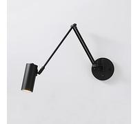 GGYTMQL Luce Antica retrò Light Industrial Swing Bram Wall Scocne Doppio Braccio Lungo Lungo con/off Matte Golden Finitura Golden E27 Focket Metal Wall Lampada per corridoio per Camera da Letto da