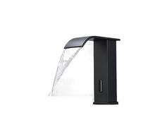 GGYTMQL Luxury Matte Black Sensor Bagni Rubinetto da bagno Cold and Hot Dete Monted Tap Short Lavel Mixer (Colore: Oro Short)