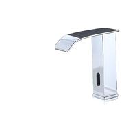 GGYTMQL Luxury Matte Black Sensor Bagni Rubinetto da bagno Cold and Hot Dete Monted Tap Short Lavel Mixer (Colore: Oro Short)