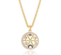 GGYTMQL Medallion Pendant CACKLACE Male EALE Mode CIPPENT TURUQOISE Luna E CAMPIO Star GIOITelleria Minimalista per Le Donne