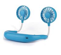 GGYTMQL Mini Ventola appesa al Collo Portatile, Ventilatore Appeso Portatile Pigro Sport da Esterno Sport da Esterno Mini USB Ricarica Piccola Pink per Fan (Nero)