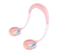 GGYTMQL Mini Ventola appesa al Collo Portatile, Ventola Colorata per Il Collo Portatile per Adulti per Bambini Ricarica Esterna USB Mini Sport Portatile Sport Blu Regalo Creativo (r
