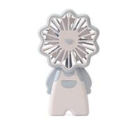 GGYTMQL Mini ventole Portatili Ricaricabili Ricaricabili per i Fan di Raffreddamento Portatile USB Animal Creative Piccolo Fan Fan Fan Fan da Viaggio per Esterni (Colore: Beige)