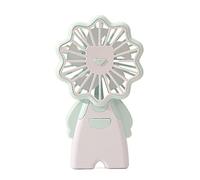 GGYTMQL Mini ventole Portatili Ricaricabili Ricaricabili per i Fan di Raffreddamento Portatile USB Animal Creative Piccolo Fan Fan Fan Fan da Viaggio per Esterni (Colore: Beige)