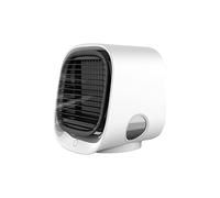 GGYTMQL Mini ventole USB Desktop Mini Cooler Desktop Home Office Condizionatore Air Refrigeratore Air Refrigeratore 5V 1A Vel a Ventola Spray per Piccole Dimensioni Mini (Colore: White1, Dimensione: