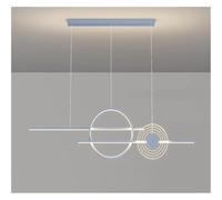 GGYTMQL Minimalismo Creativo Lampade a LED Illuminazione Moderna a ciondoli per Soggiorno lampadari circolari della Camera da Letto lampade a Sospensione per la casa (Blu)