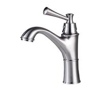 GGYTMQL Miscelatore di lavandino per bacino da bagno per bagno a v-intage antico mixer gourmet mixer mixer caldo e freddo mixer ruscello nero spazzolato nero, il lavello cucina il rubinetto della