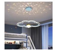 GGYTMQL - Modern Cartoon LED Study Room lampadario Soggiorno di Illuminazione Decorativa per la Camera da Letto (Blu, A60CM)
