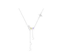 GGYTMQL Nappel Crystal Moon Star Bead Charm Cipcant Choker Cocklace per Ragazze Gioielli da Sposa