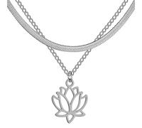 GGYTMQL Necklace Chain Chain Men Women Jewellery Collana a Ciondolo per Donne Gioielli Girocollo a Doppio Strato