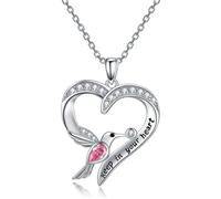 GGYTMQL Necklace Chain Chain Men Women Weighties Collana a Forma di Cuore a Forma di Cuore