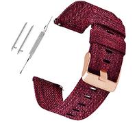 GGYTMQL Nylon Watch Strap Canvas Watch Band 18mm 20mm 20mm 22mm Nylon Quick Release Watch Bands Sports Cint /20mm /Wine Red-B