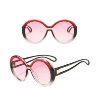 GGYTMQL Occhiali da Sole Signore Tela di Grandi Dimensioni con Tela Ovale retrò Occhiali da Uomo Uv400 Eyewear