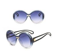 GGYTMQL Occhiali da Sole Signore Tela di Grandi Dimensioni con Tela Ovale retrò Occhiali da Uomo Uv400 Eyewear
