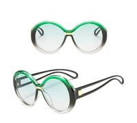 GGYTMQL Occhiali da Sole Signore Tela di Grandi Dimensioni con Tela Ovale retrò Occhiali da Uomo Uv400 Eyewear