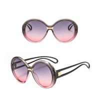 GGYTMQL Occhiali da Sole Signore Tela di Grandi Dimensioni con Tela Ovale retrò Occhiali da Uomo Uv400 Eyewear