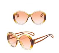 GGYTMQL Occhiali da Sole Signore Tela di Grandi Dimensioni con Tela Ovale retrò Occhiali da Uomo Uv400 Eyewear