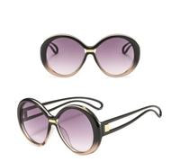 GGYTMQL Occhiali da Sole Signore Tela di Grandi Dimensioni con Tela Ovale retrò Occhiali da Uomo Uv400 Eyewear