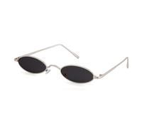 GGYTMQL Occhiali da sole vintage retrò piccoli ovali donne uomo sottile tinta trasparente lenti occhiali da sole rosse sfumature, C2, Taglia unica