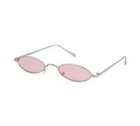 GGYTMQL Occhiali da sole vintage retrò piccoli ovali donne uomo sottile tinta trasparente lenti occhiali da sole rosse sfumature, C3, Taglia unica