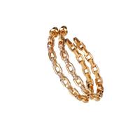 GGYTMQL Orecchini a Cerchio Big Circle per Orecchini a Catena da Donna Fashion Versatile Lady Gioielli di Fascia Alta