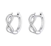 GGYTMQL Orecchini a Cerchio d'Amore a Infinito Geometrico per Donne Minimalista Argento 925 Gioielli Ogni Giorno Accessoreis