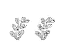 GGYTMQL Orecchini con avvallo Ghirlanda di Olive Rami Women Pavé Crystal Ear Bone Clip Jewelry