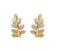 GGYTMQL Orecchini con avvallo Ghirlanda di Olive Rami Women Pavé Crystal Ear Bone Clip Jewelry