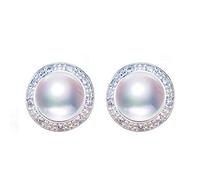 GGYTMQL Orecchini di Perle 925 Gioielli in Argento Sterling