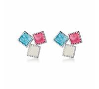 GGYTMQL Orecchini Eleganti di Moda da Donna Orecchini Quadrati di Colore Geometrico Orecchini per Banchetti Gioielli Orecchini di Fascia Alta