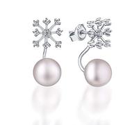 GGYTMQL Orecchini Estivi S925 Accessori in Argento Sterling Orenti di Perle d'Acqua Dolce Naturale Fashion Fashion Female
