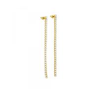 GGYTMQL Orecchini Geometrici per Borchie Lunghe zirconi per Donne per traforare i bordature per Le Orecchie di Gioielli pendientes