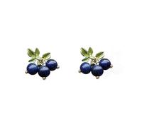 GGYTMQL Orecchini in Pietra Naturale per Donne - Lapis Lapis Creativo Vintage Perle Rotonde di Perle Fatte a Mano Serry, Semplice Orecchini in Cristallo Naturale per Gift di Ragazze UI