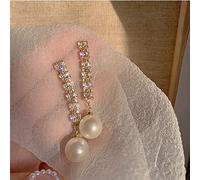 GGYTMQL Orecchini intarsiati di Strass in Strass per Perle di Gioielli
