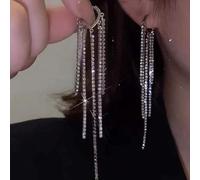GGYTMQL Orecchini Lunghi del Cristallo per Donne Orecchini di Strass Geometrici Regali di Gioielli