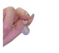 GGYTMQL Orecchini Lunghi per pentagrammi zirconi Scintillanti per Le Donne Regali di Compleanno di Gioielli da Sposa