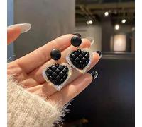 GGYTMQL Orecchini lunghi perla a forma di cuore Orecchini eleganti brillanti per regali di gioielli da donna