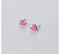 GGYTMQL Orecchini per Donne, Orecchini S925 Donna Coreana Orecchini Amore Rosa Dolce Orecchini a Forma di Cuore Un Paio