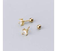GGYTMQL Orecchini per Donne, Orecchini S925 Femmina Corea Simple personalità Fashi