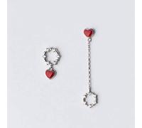 GGYTMQL Orecchini per Donne, Orecchini S925 in Stile Coreano Diamond Rotondo Rotondo Amore Orecchini Lunghi Orecchini Orecchini