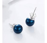 GGYTMQL Orecchini per Donne, Orecchini S925 Nuovi Eleganti bellezze Giapponesi e Coreane, Blu,